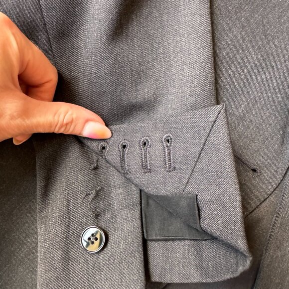 The Kooples Dark Grey Blazer Size 36 (women's medium) - Picture 5 of 8